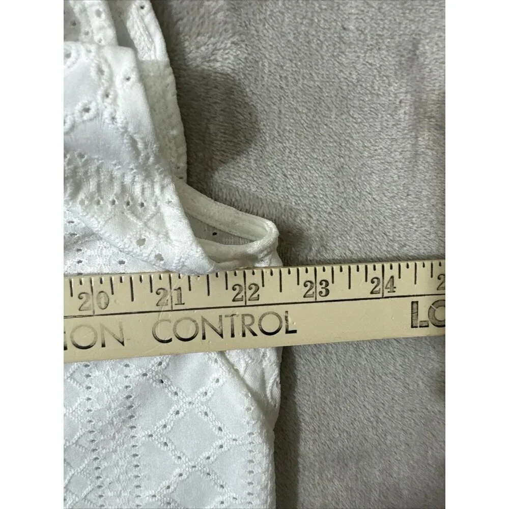 Women’s Michael Kors Blouse White V-Neck Size Xl